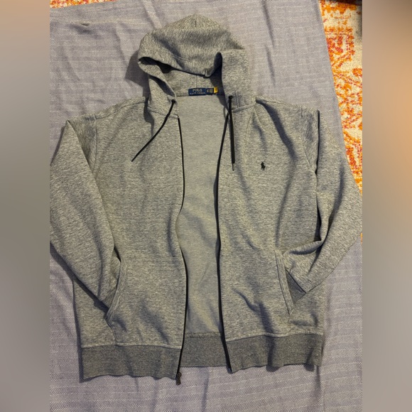 Ralph Lauren Men's Zip-Up Sweater in Gray - Picture 5 of 8